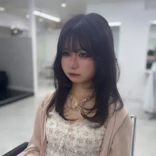 セミロング カラー 韓国ヘア🇰🇷 /艶カラー/YUYAのヘアスタイル