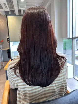 ロング カラー 韓国風/オシャレ /縮毛矯正/滝口琴未のヘアスタイル