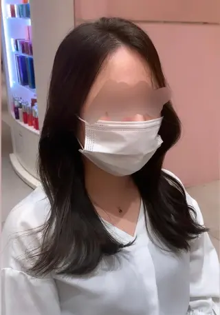 セミロング カラー ヘアアレンジ 内田 志乃のヘアスタイル
