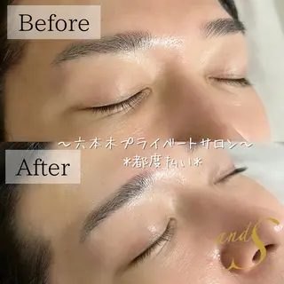 メンズ アイブロウ 🌸🧡六本木 脱毛しずか🧡🫧の眉毛・アイブロウイメージ