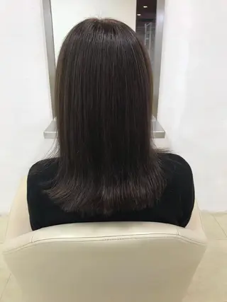 ミディアム パーマ 浅岡 のどかのヘアスタイル