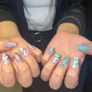 ネイル 🫧飛山琉桜/二条 ネイルアート/束感のマツエク・マツパデザイン