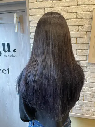 ロング カラー 💖大人韓国ヘア💖 韓国艶カラー【銀座】のヘアスタイル