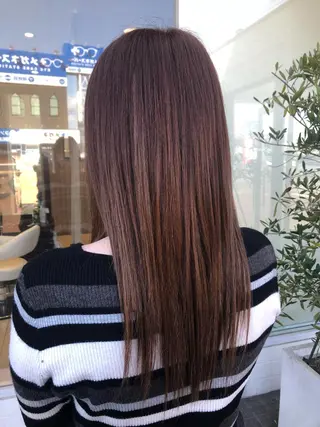 セミロング EARTH長岡 🌼渡辺まい🌼のヘアスタイル