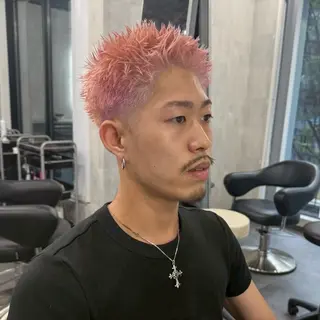 ショート カラー メンズ スパイキーショート/ 短髪/渋谷/kiyoのヘアスタイル