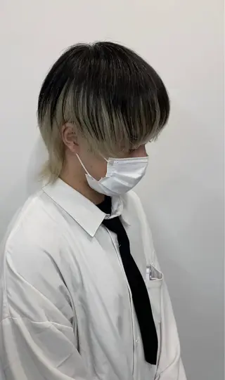 ショート カラー メンズ sunc所属・梅田l大人韓国ヘア レイヤー×艶カラーのヘアスタイル