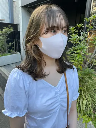 ミディアム カラー ラベンダー/レイヤー スタイル🤎mamiのヘアスタイル