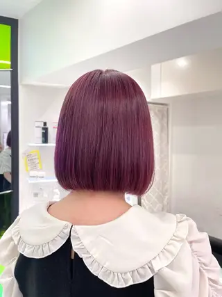 ショート カラー 🤍💕ブリーチカラ ーAyaka💕🤍のヘアスタイル