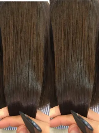 ロング コテ巻き風パーマ/ 髪質改善/河島恭平のヘアスタイル