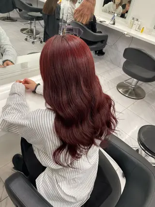 ロング カラー ヘアアレンジ 💗横浜美容室 💗HARUNAのヘアスタイル