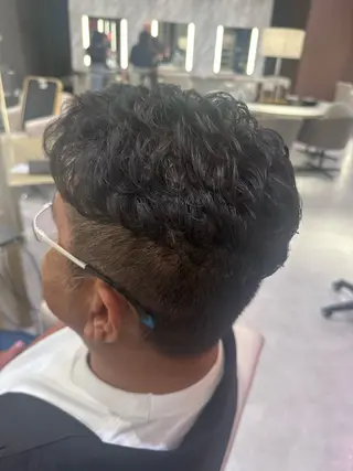 ショート パーマ メンズ コルソケーツー　梅田茶屋町(corso k-two)所属・🌿梅田パーマモデル 募集🌿三村さゆみのヘアスタイル