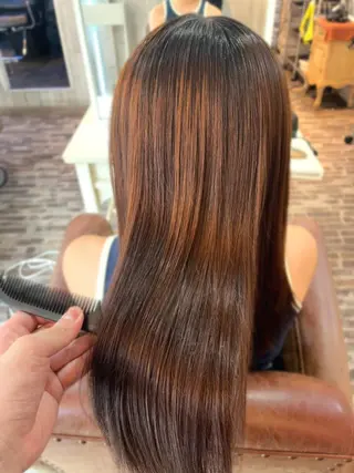 ロング 柏原 輝明のヘアスタイル