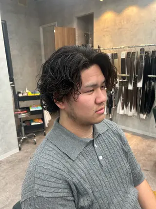 パーマ メンズ limit ユイカ/ ハイトーンカラーのヘアスタイル