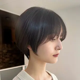 ショート ショートパーマ カットモデルのヘアスタイル