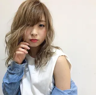 セミロング sand S Ginza所属・中 至紋のヘアスタイル
