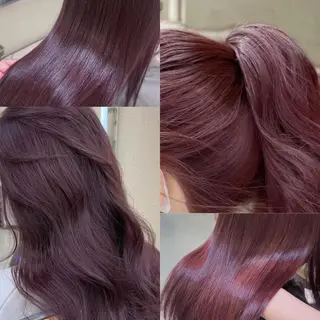 ロング カラー 💖大人韓国ヘア💖 韓国艶カラー【銀座】のヘアスタイル