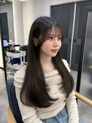 ロング ace share salon所属・韓国風パーマ/ 菅沼 成郷のヘアスタイル