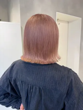 ミディアム カラー 似合わせ小顔ショート /akane🐰♥️のヘアスタイル