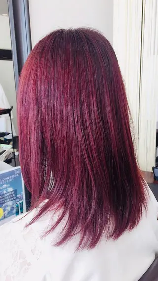 ミディアム カラー 阿久津 泰幸のヘアスタイル