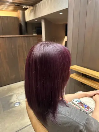 カラー 水光艶カラー/ 艶ブリーチ/颯のヘアスタイル