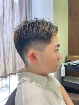 ショート メンズ 溝口 槙里也のヘアスタイル