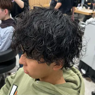 ショート パーマ メンズ 🖤Ayumi🖤 メンズ特化❤️‍🔥のヘアスタイル