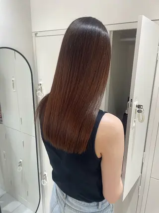 ロング パーマ ゆきのZina京都駅 ヘッドスパ/髪質改善のヘアスタイル