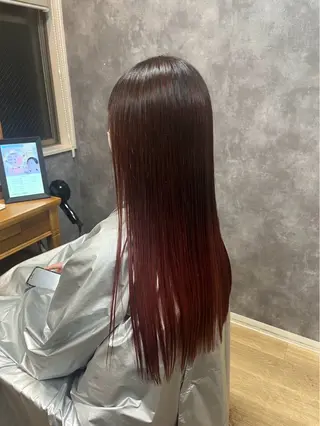 ロング 古谷 礼穏のヘアスタイル