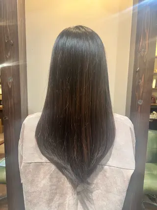 ロング カラー Luster Friends所属・まゆ | 艶カラー | ストレートのヘアスタイル