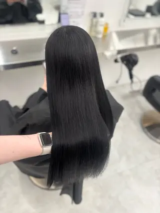 カラー 韓国風暗髪ヘア🤍 🫧MIREIのヘアスタイル