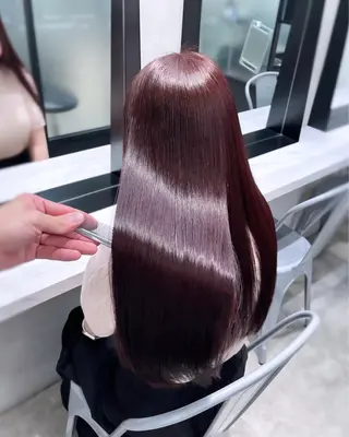 ロング 韓国レイヤーカット 髪質改善▫️水野有真のヘアスタイル