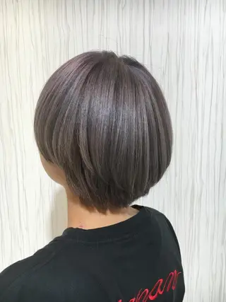 ショート ミディアム カラー ✨艶髪✨透明感✨ 山内大樹のヘアスタイル