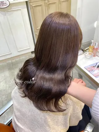 セミロング カラー ハイトーンカラー/ 長さだし🐇きょうかのヘアスタイル