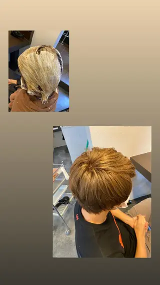 カラー 丹生 滉太のヘアスタイル