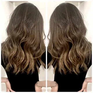 セミロング カラー 京都大人女性ショート 徒歩1分/秋山のヘアスタイル