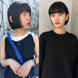 ショート ボブ/似合わせカット /ニュアンスカラーのヘアスタイル