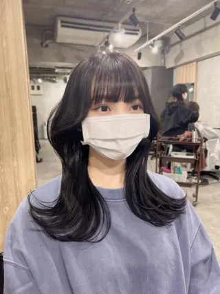 ロング カラー 韓国レイヤー/ 顔周り💕田中将吾のヘアスタイル