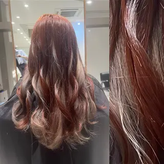 ロング カラー ヘアアレンジ stylist ◎RUKI.のヘアスタイル