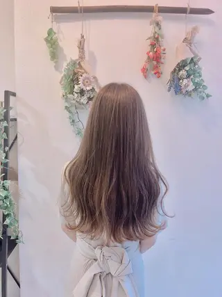 ロング カラー 西 めぐみのヘアスタイル