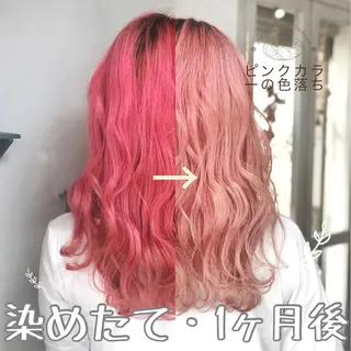 セミロング カラー パーマ ヘアアレンジ メンズ 推し活専用 【派手髪】飯野ゆかりのヘアスタイル
