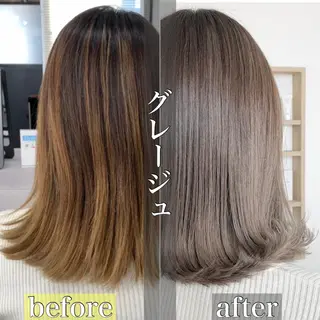 ミディアム カラー FRAME+spa&hair roomなんば駅前店所属・🌸MAYU🌸 ハイトーン➕レイヤーのヘアスタイル
