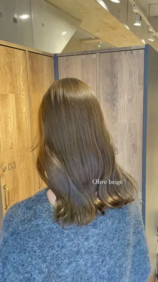 ミディアム カラー ハイトーンカラー♡/ 韓国ヘア/Linaのヘアスタイル