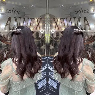 セミロング ヘアアレンジ ☻モエカ/ハイトーン アレンジ☻のヘアスタイル