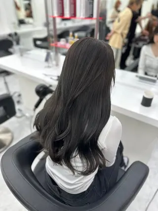 ロング カラー パーマ ヘアアレンジ メンズ キッズ ♥️韓国ヘア レイヤー♥️ゆりのヘアスタイル