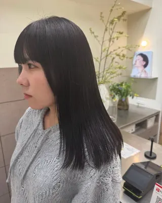 ロング カラー ゆ う あのヘアスタイル