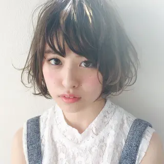 ショート 縮毛矯正/ショート/ レイヤー/畑中正敏のヘアスタイル