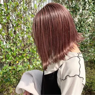 ショート カラー ヘアアレンジ ハイトーン/美髪矯正 🍃大江拓実のヘアスタイル