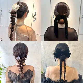 ヘアアレンジ シールエクステ🎀 羽エクステ🌙しぇるのヘアスタイル