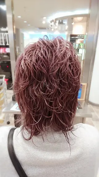 ミディアム カラー パーマ shell国分寺所属・shell国分寺 水野由香のヘアスタイル