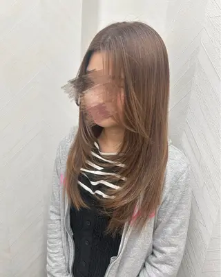 セミロング 中村 仁美のヘアスタイル